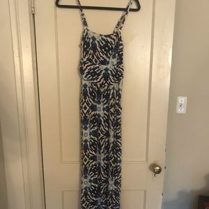 Cynthia Rowley blue printed maxi dress